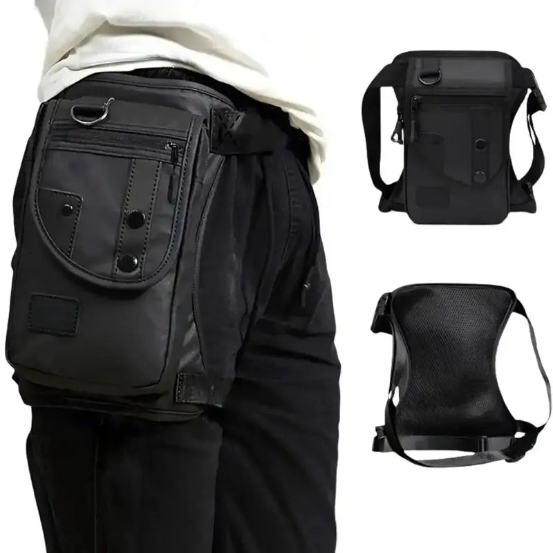👜✨ 3v1 Odolná taška na stehno / přes rameno – motorka, turistika, město!