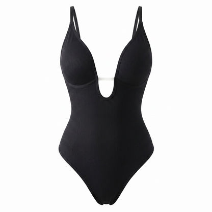 😍 Bezešvé Tvarovací Body s V Výstřihem – zploštění břicha & zvednutí zadku! 🌟