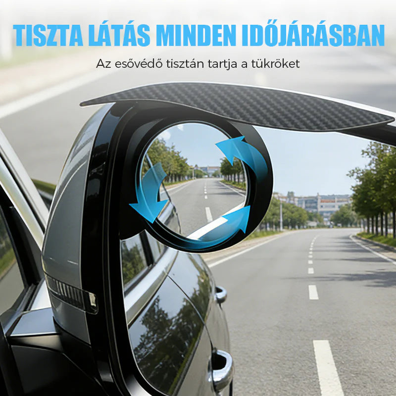 🚗 Nastavitelné zrcátko pro slepé úhly s integrovanou ochranou proti dešti pro bezpečnou jízdu