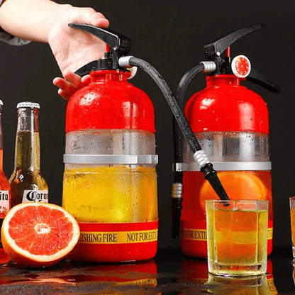 🧯 Kbelík na pivo ve tvaru hasicího přístroje – 2 litry ruční výčep ⚽🍺