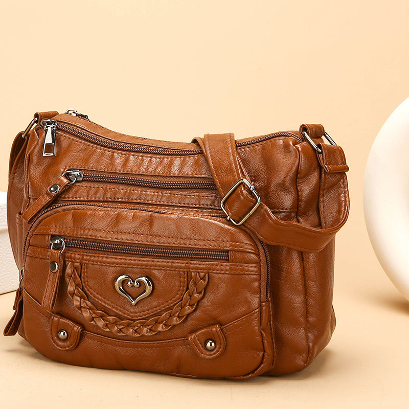 👜✨ Kabelka přes rameno s mnoha kapsami – styl a pořádek každý den!