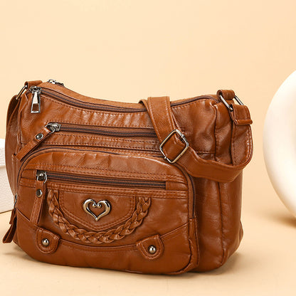 👜✨ Kabelka přes rameno s mnoha kapsami – styl a pořádek každý den!