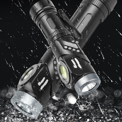 💡🔄 LED čelovka a svítilna s otočnou hlavou 90° + magnet – Univerzální osvětlení! ✨