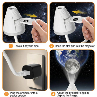 🌌✨ Planetární projektor s Mléčnou dráhou – relaxační vesmírná atmosféra doma!