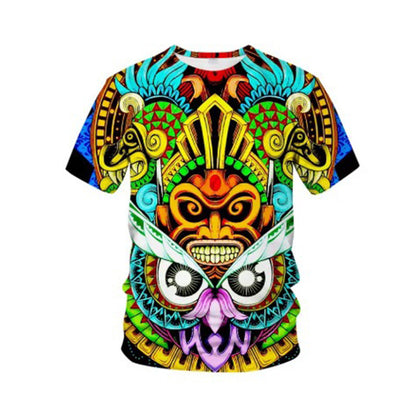 👕 Pánské tričko s výrazným kmenovým potiskem – pohodlí & streetwear styl 🐺