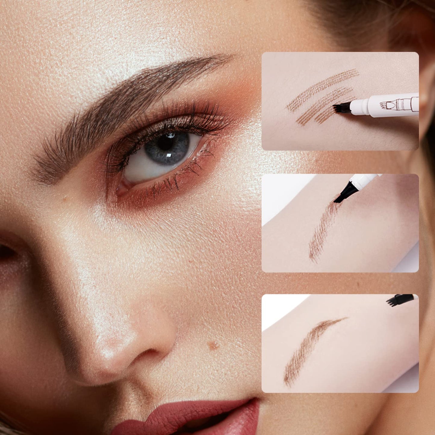 【🎁Druhý kus zdarma】💄 4-hrotová tužka na obočí – přirozené nezničitelné! 🔥