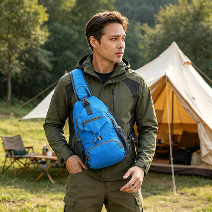 🧳✨ Pánská outdoorová crossbody taška – mnoho kapes a maximální praktičnost
