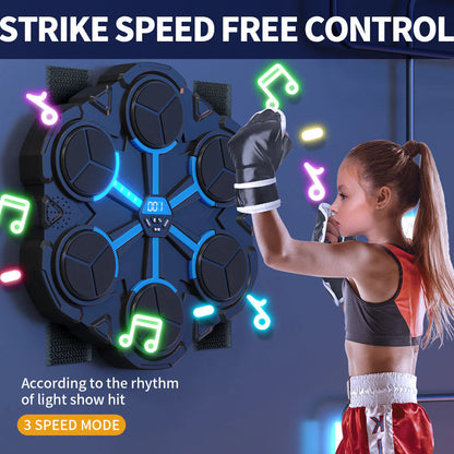 🥊 Bluetooth hudební boxerská podložka – zábavné cvičení + rytmické světlo + 3 rychlosti! 🎶