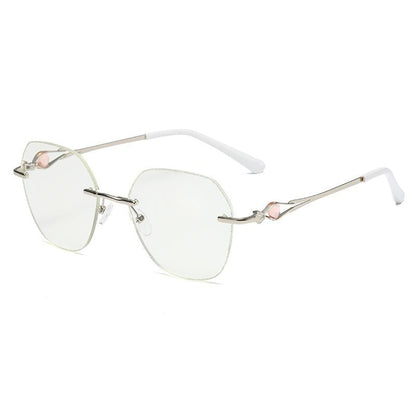 👓 Stylové bezrámové brýle s diamantovým leskem proti modrému světlu! ✨