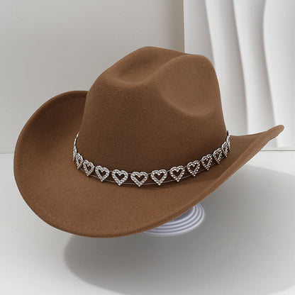 🤠 Kovbojský klobouk se srdíčky – western chic styl!
