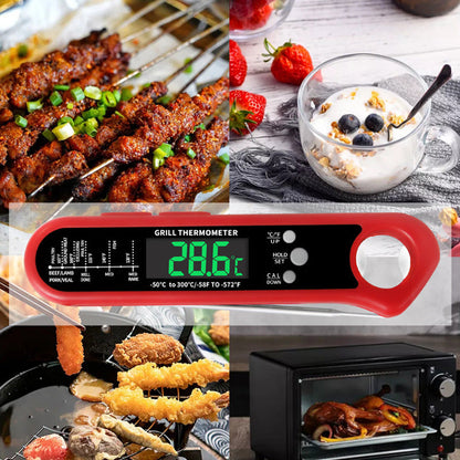 🍖 Teploměr na maso se dvěma sondami – současné měření dvou pokrmů + alarm! 🔥