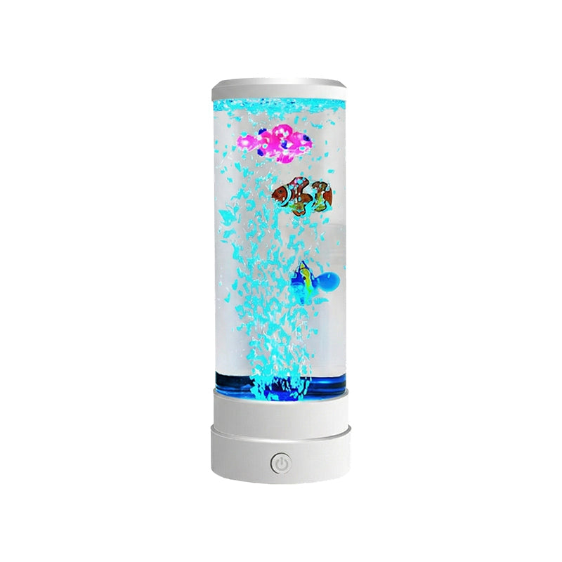 😍 LED Lampička s Bublinkami a Rybkami – 7 barev & dálkové ovládání! 🐠