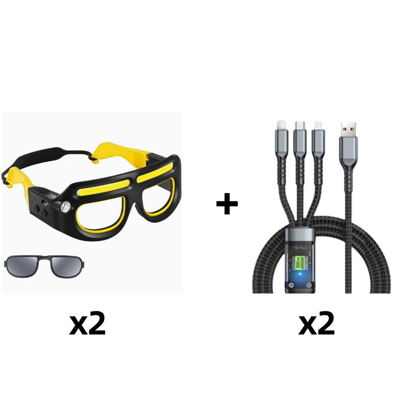 🕶️ LED čelovka na brýle 2026 s hands-free senzorem – jasné osvětlení bez volných rukou