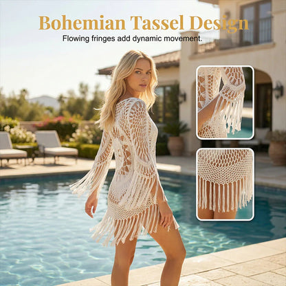🌴 Boho plážová deka s třásněmi – stylová a praktická na léto!
