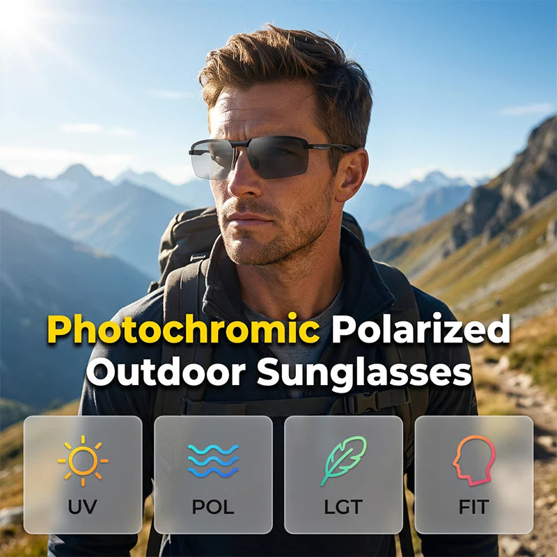 ☀️Venkovní fotochromatické polarizované sluneční brýle