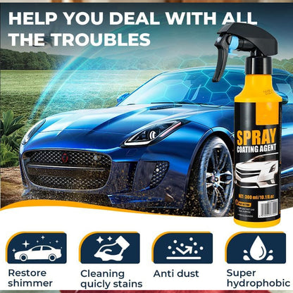 🌟 Nano-hydrofobní sprej na auto – odpuzuje vodu a nečistoty! 🚗