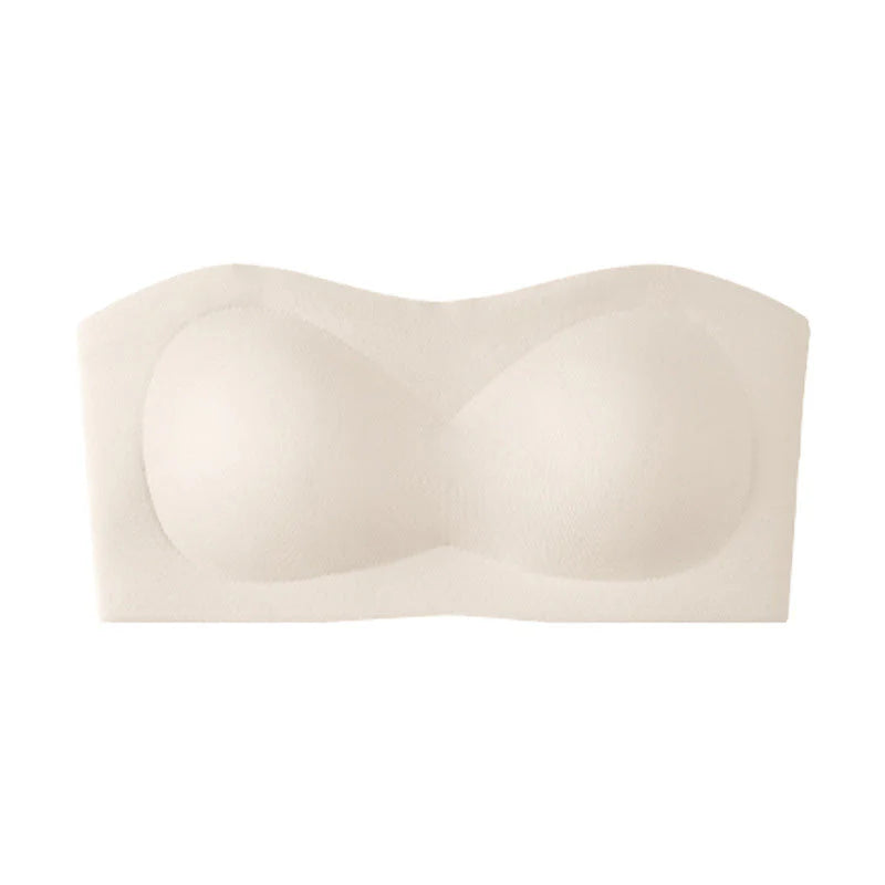 💞Dámské podprsenky bez ramínek, push-up bandeau podprsenky, neklouzavé bezkosticové podprsenky s výztuží, bezešvé pohodlné trubkové podprsenky