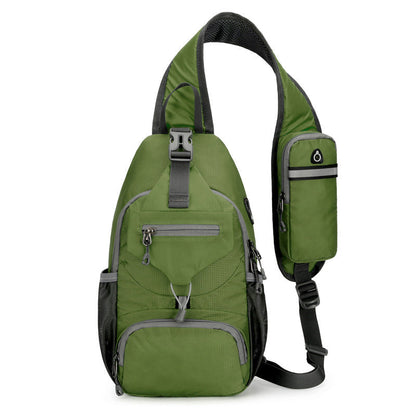 🧳✨ Pánská outdoorová crossbody taška – mnoho kapes a maximální praktičnost