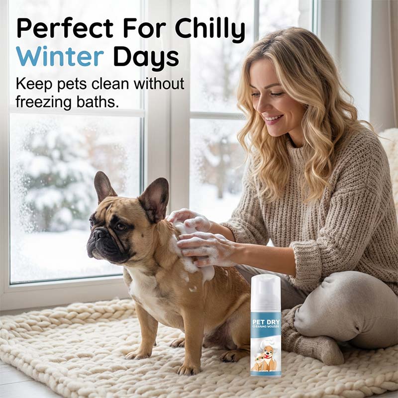🐾✨ Bezvodá čisticí pěna pro psy a kočky – čistota bez vody a stresu!