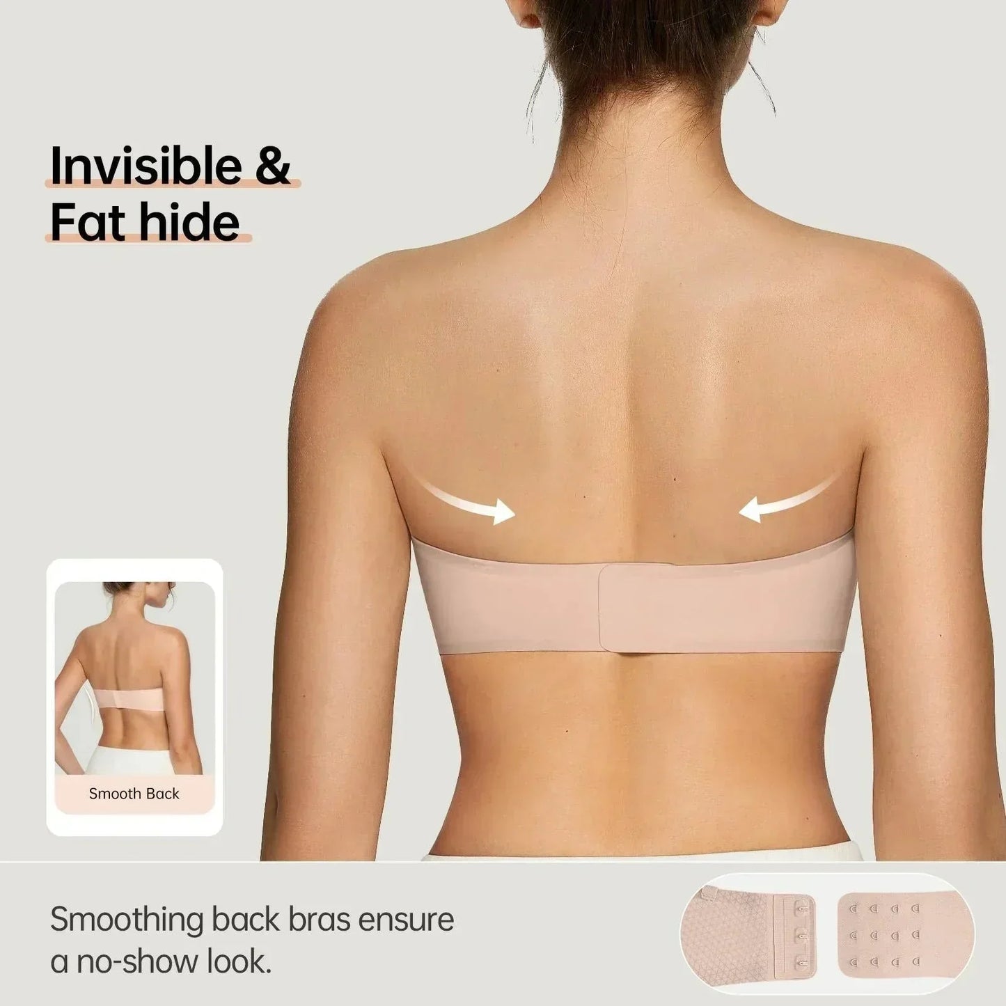 💞Dámské podprsenky bez ramínek, push-up bandeau podprsenky, neklouzavé bezkosticové podprsenky s výztuží, bezešvé pohodlné trubkové podprsenky