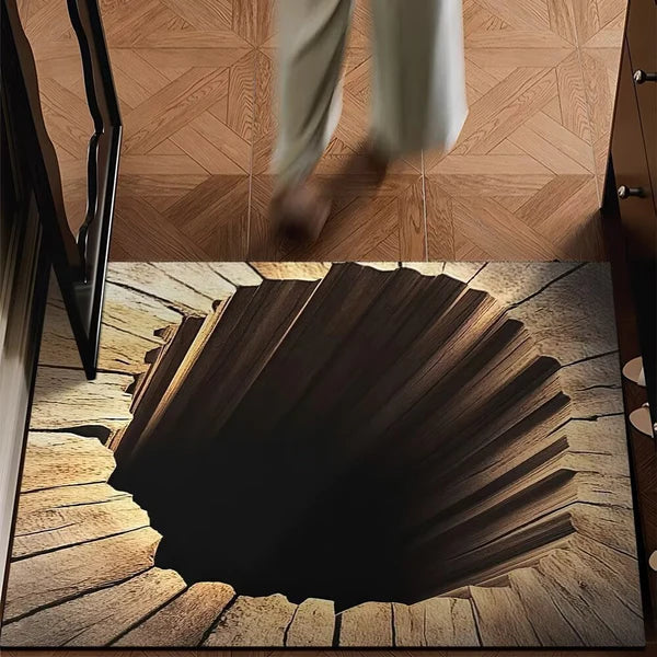 3D stereoskopická podlahová rohož z křišťálového sametu