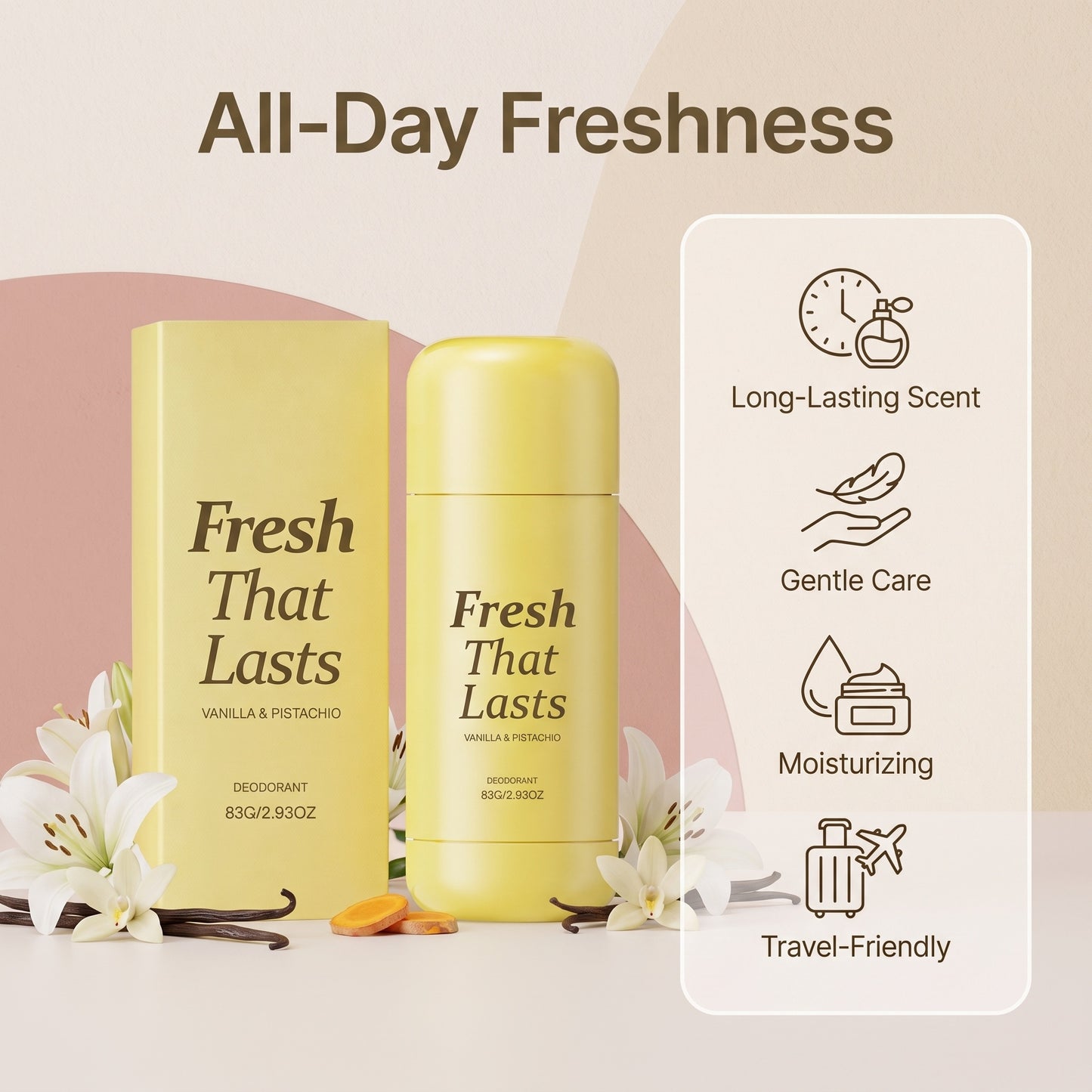 🌿 Krémový deodorant – celodenní svěžest bez zápachu! ✨
