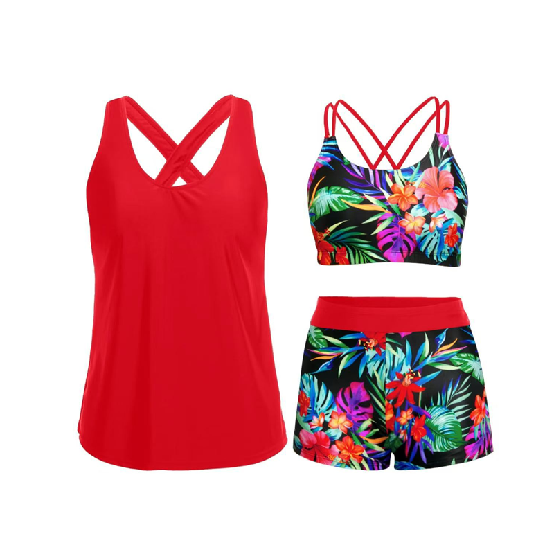 👙 Třídílné tankiny plavky s kraťasy – pohodlí a pokrytí na léto! ✨